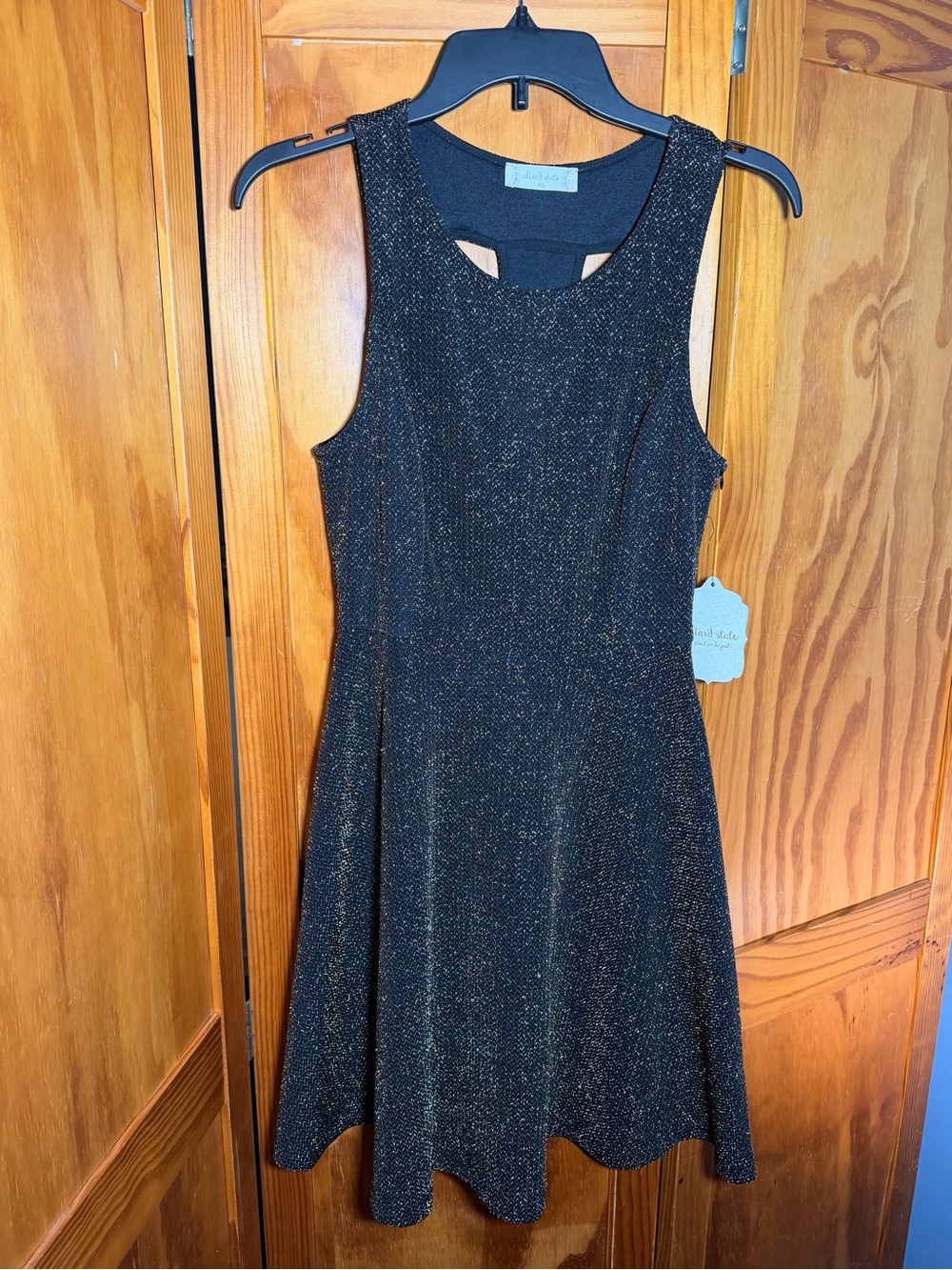 NWTAltar'd State Black w/Gold Sparkle Mini Dress | Sz XS | Prom, Party